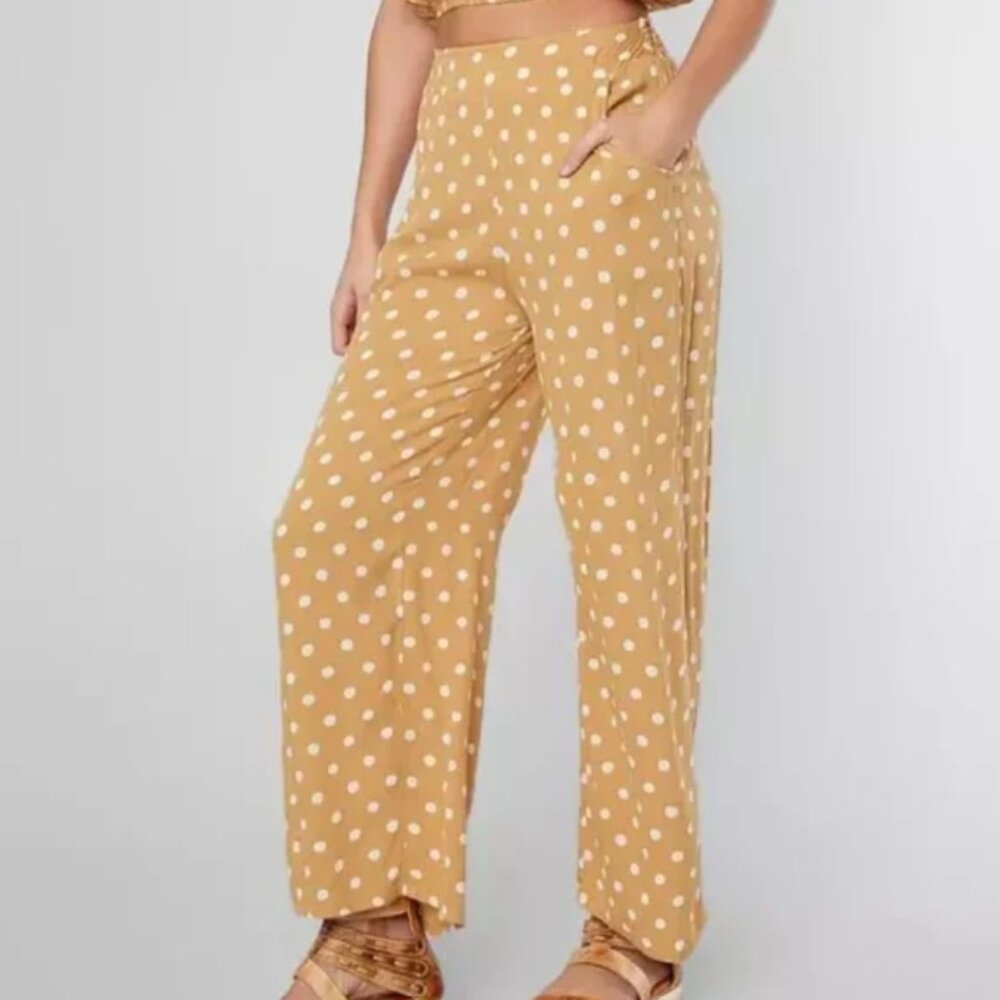Billabong Polka Dot Yellow Pant